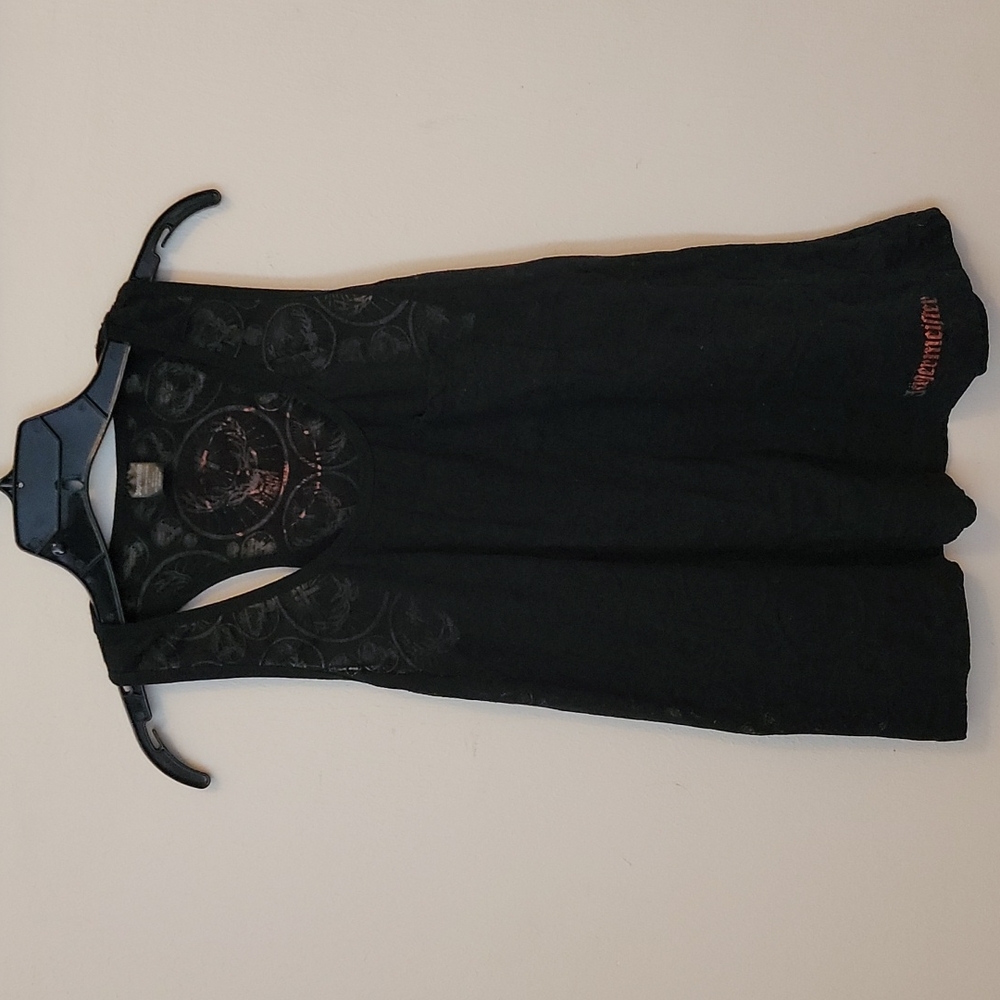 Jagermeister black, stag cutout tank. Size L. Never worn.